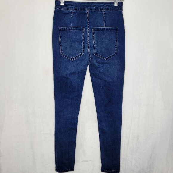 Free People High Waist Lace Up Skinny Jeans Size 27 - Picture 5 of 9